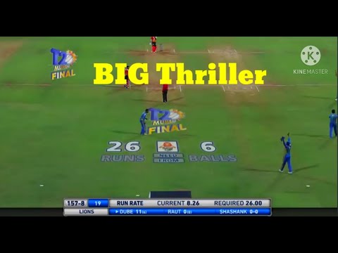t20 league 26 runs in 6 balls BIG THRILLER