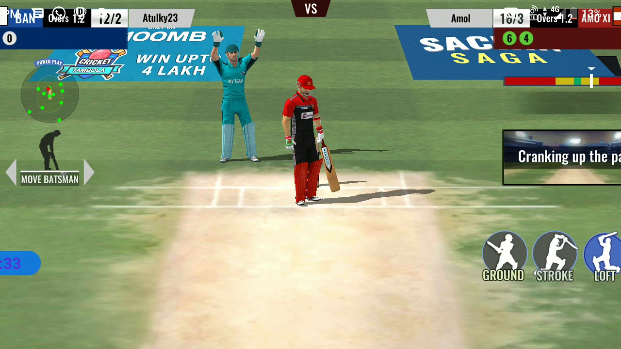 My gameplay in sachin saga