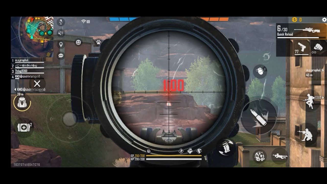 Free fire AWM unstoppable Headshot //Nice gameplay//Garena free fire// Unique44 Gamerz//