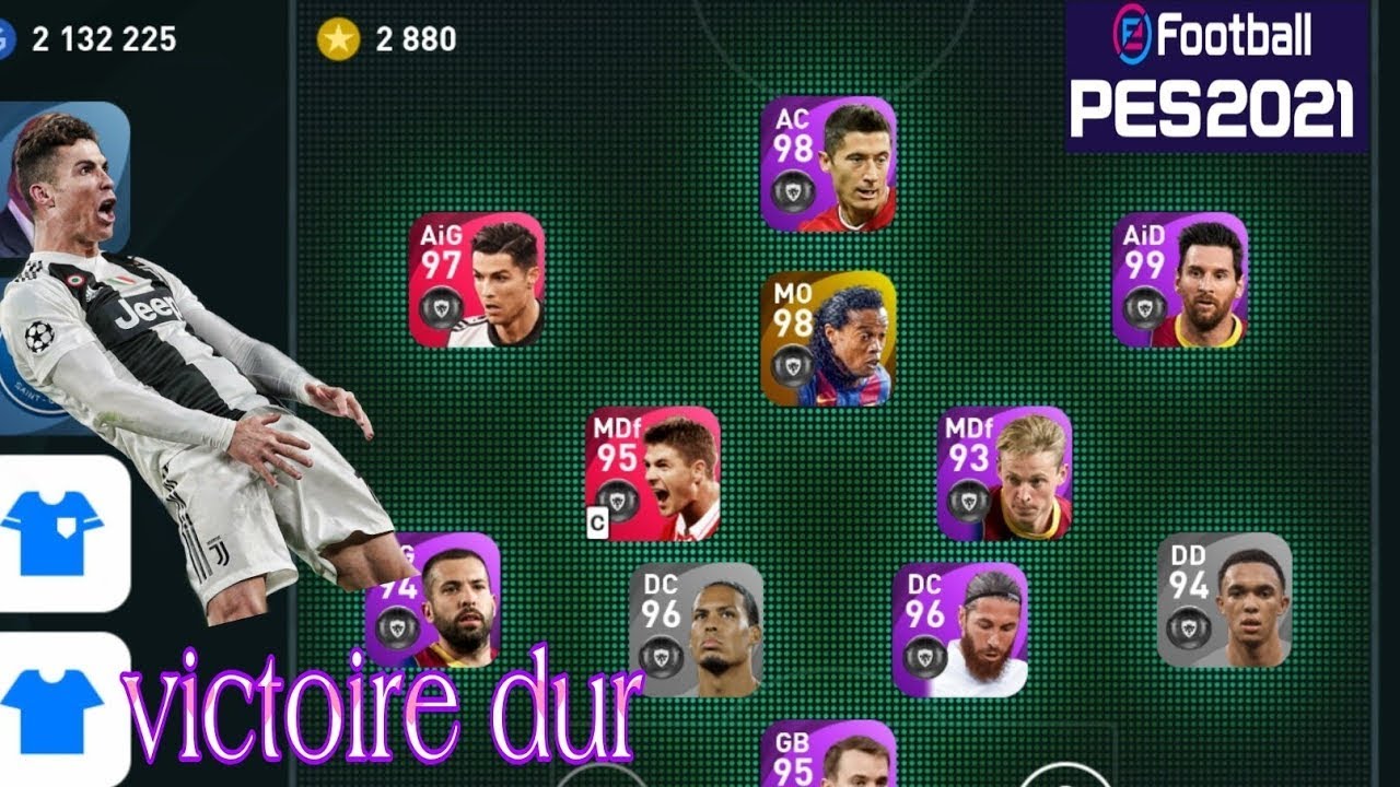 PES 2021 Mobile - Match compliqué? mais victoire mérite ⚡?