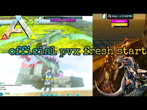 ARK MOBILE OFFICIAL PVX FRESH START||ark mobile official server||TAMING AND FARMING||