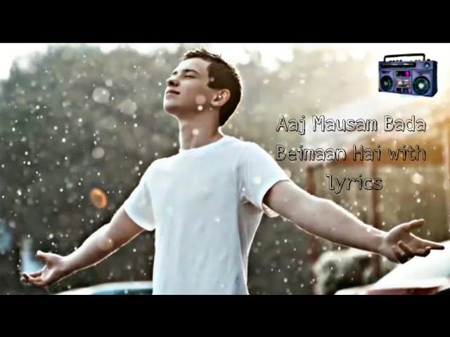 Aaj Mausam Bada Beimaan Hai with lyrics_ आज मौसम बड़ा बेईमान है गाने के बोल _Loafer_Dharmendra_Mumtaz