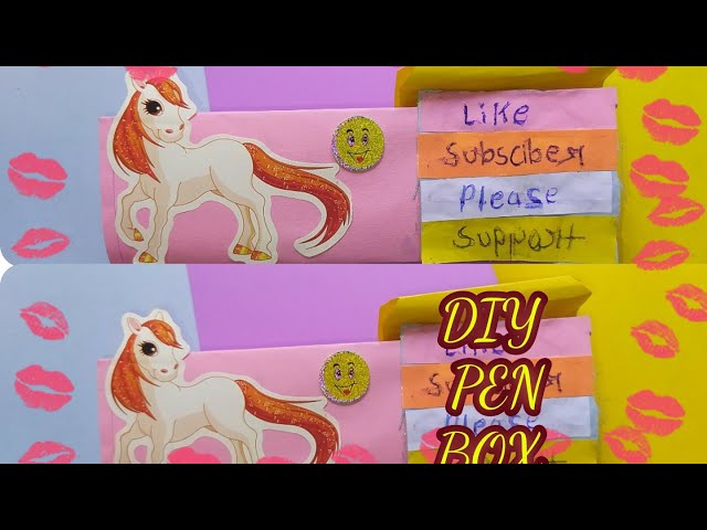 DIY✍️ PAPER PEN BOX NEW PAPER CRAFT ? MASTER SIMPLE PEN BOX.