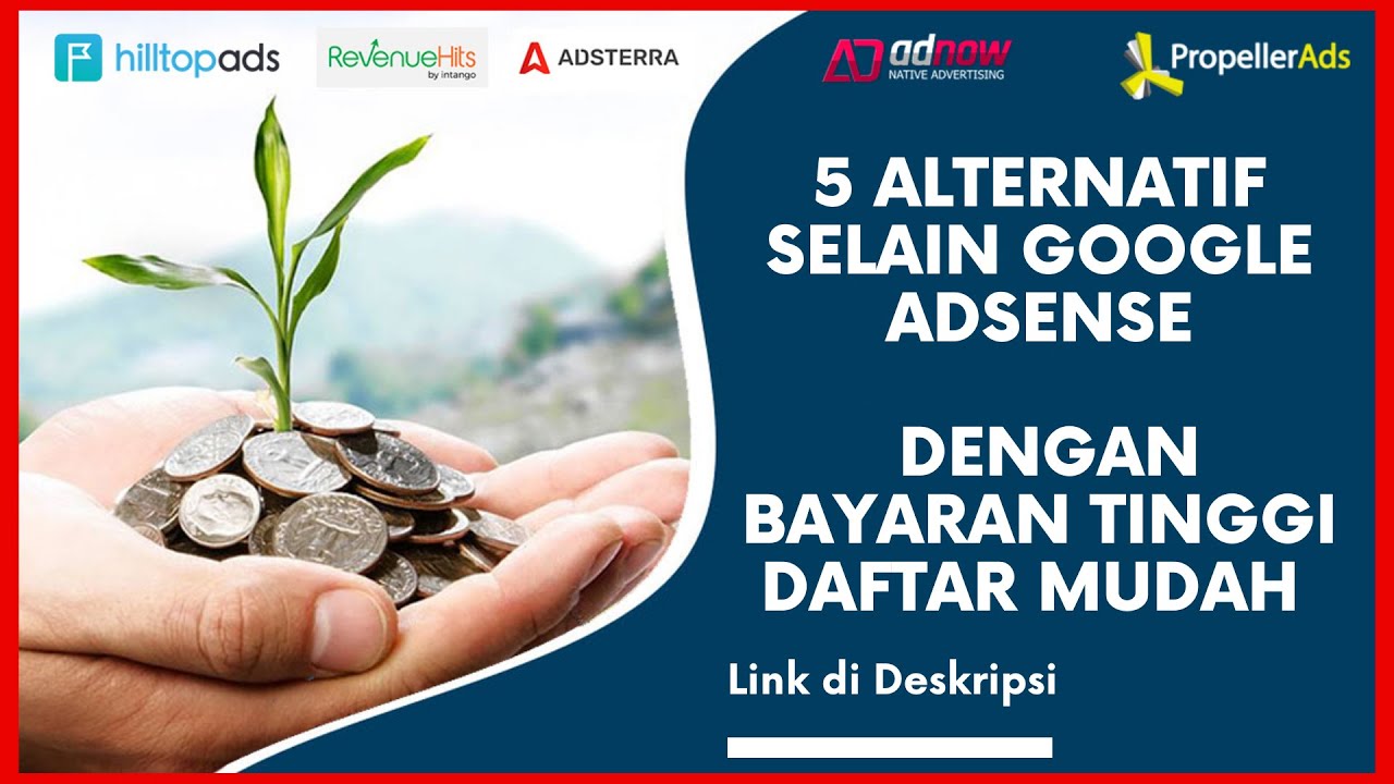 Punya website ? Ingin Penghasilan tambahan ? alternatif selain google Adsense dengan bayaran tinggi