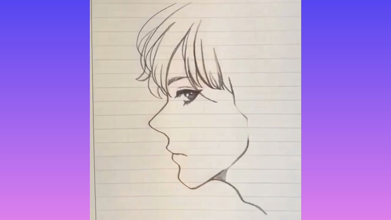 #shorts how to draw side face of boy#step by step #shorts