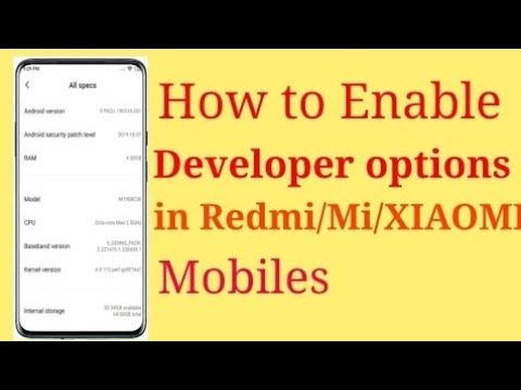 How to enable devlopers option in any mi phone