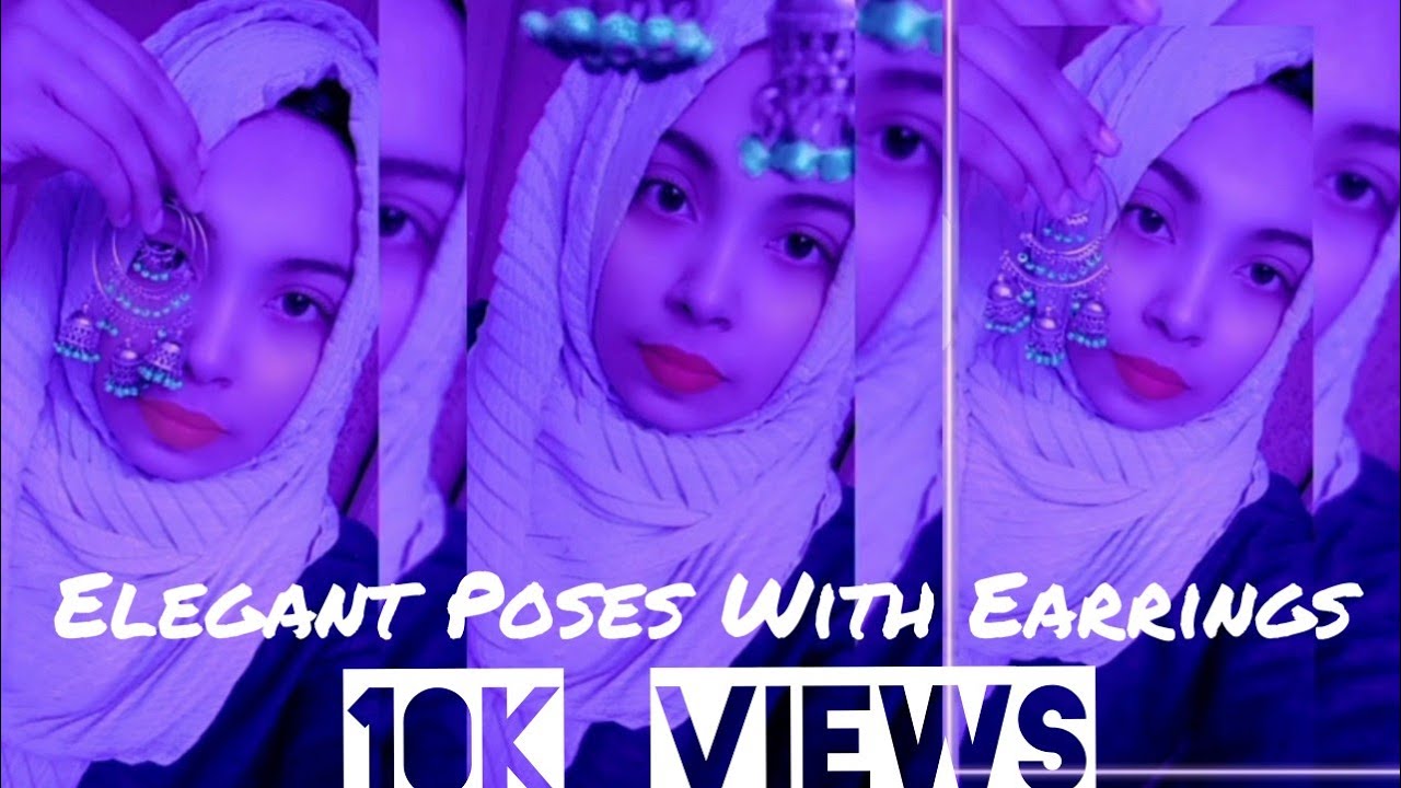 Earrings photoshoot ideas at home