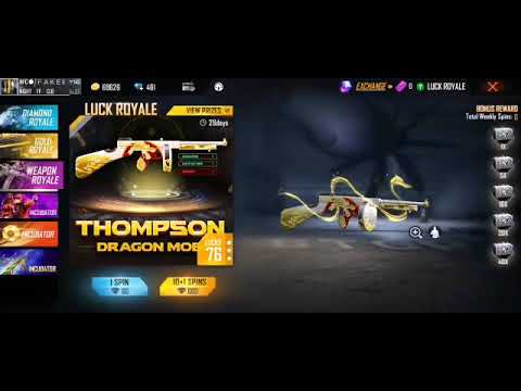 Buying new pokor MP40  and elite pass in garena free fire