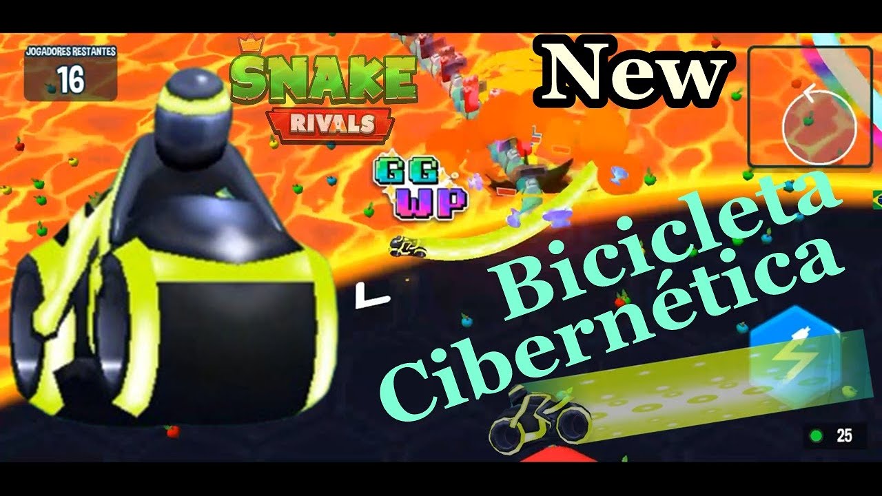 GAMEPLAY Bicicleta cibernética SNAKE RIVALS + BAÚ da TEMPORADA!