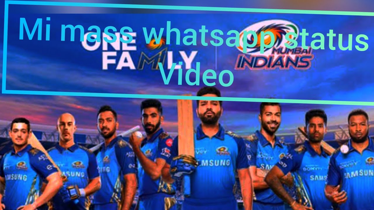 MI MASS WHATSAPP STATUS VIDEO // Rohit sharma mass video?