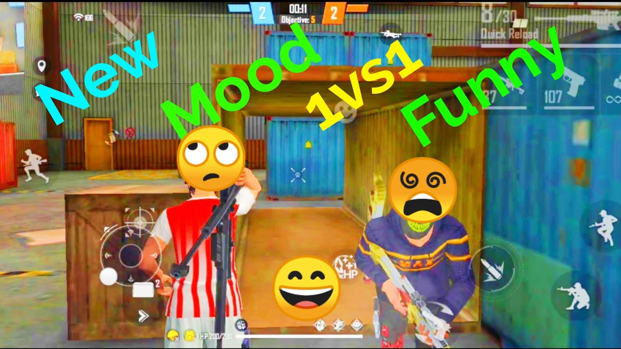 Firee fire new mood 1vs1 only Awm Gameplay video? funny ??