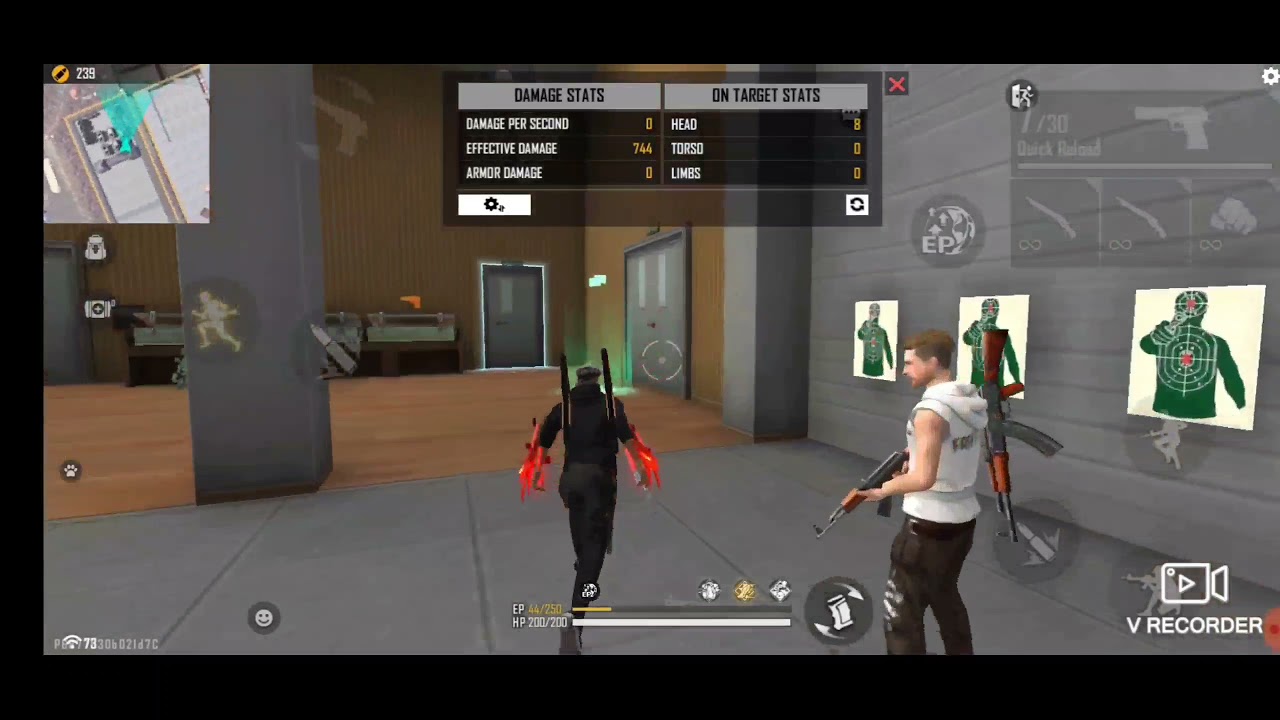 UNBELIEVABLE ONE SHOT PLAYER || NEXT LEVEL SKILLS || THE TRAINING MODE || GARENA FREEFIRE !!!!