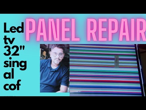 HOW TO REPAIR LED PANEL  32"INCH  LCD ST3151A05-8 #led repair#deep electro lab#singel cof panel