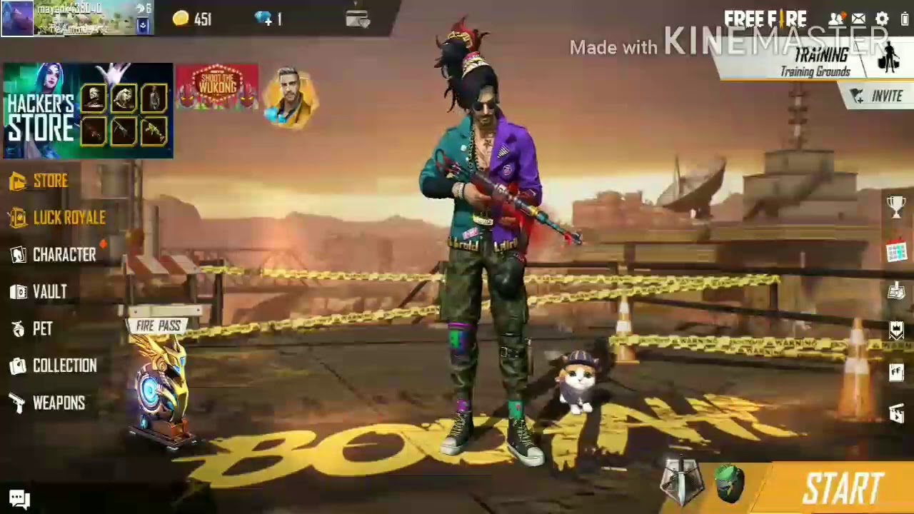 Only m1887 challenge on free fire