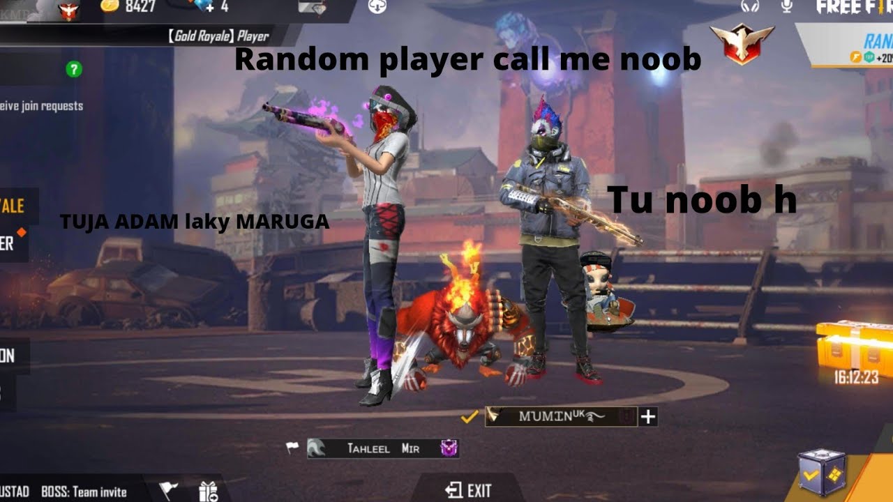 Ⓥ RANDOM PLAYER CALL ME NOOB