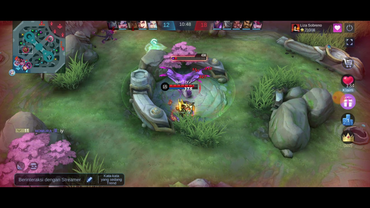 GamePlays Liza Sobreno Using MarksMan Nathans From Filipina Match 1 Mobile Legends