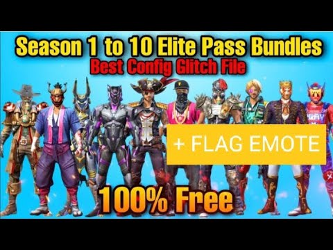 FLAG EMOTE GLITCH|| SEASON 1 TO 20 ALL ELITE PASS BUNDLE GLITCH || AND ALL RARE || youtube recommend