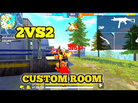 Free Fire 2VS2 Custom Room - Only HeadShot Challenge Custom Room Danger GamePlay Dg Ali Free Fire