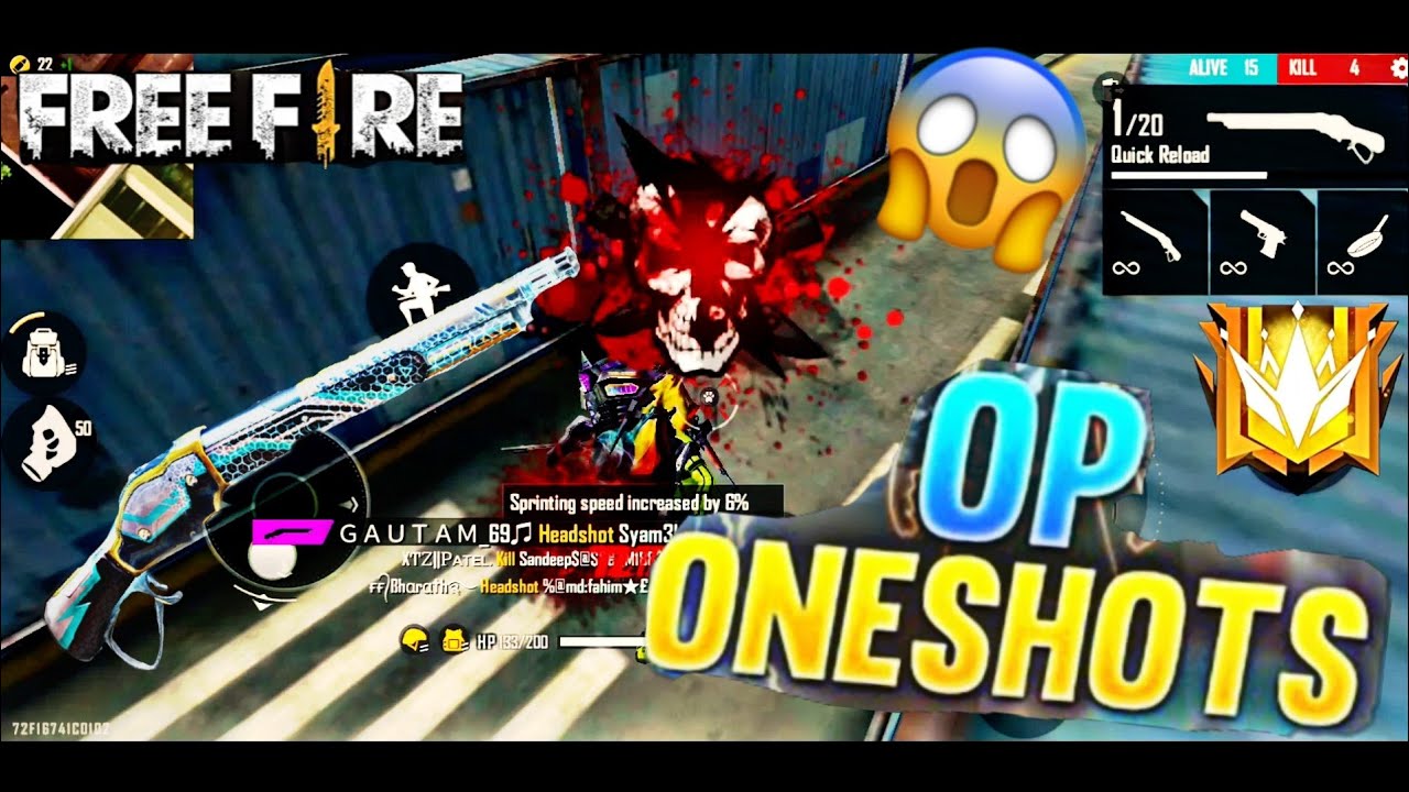 Headshot Highlights| Op #Headshots ? in 2gb Ram Phone | Garena Free Fire