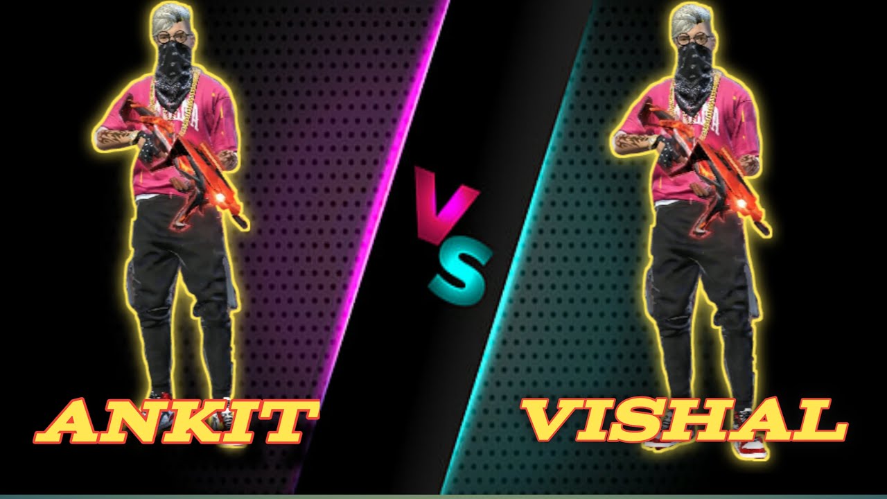 FREE FIRE ALGROW  1V1 CUSTOM GAME ||ANKIT VS VISHAL