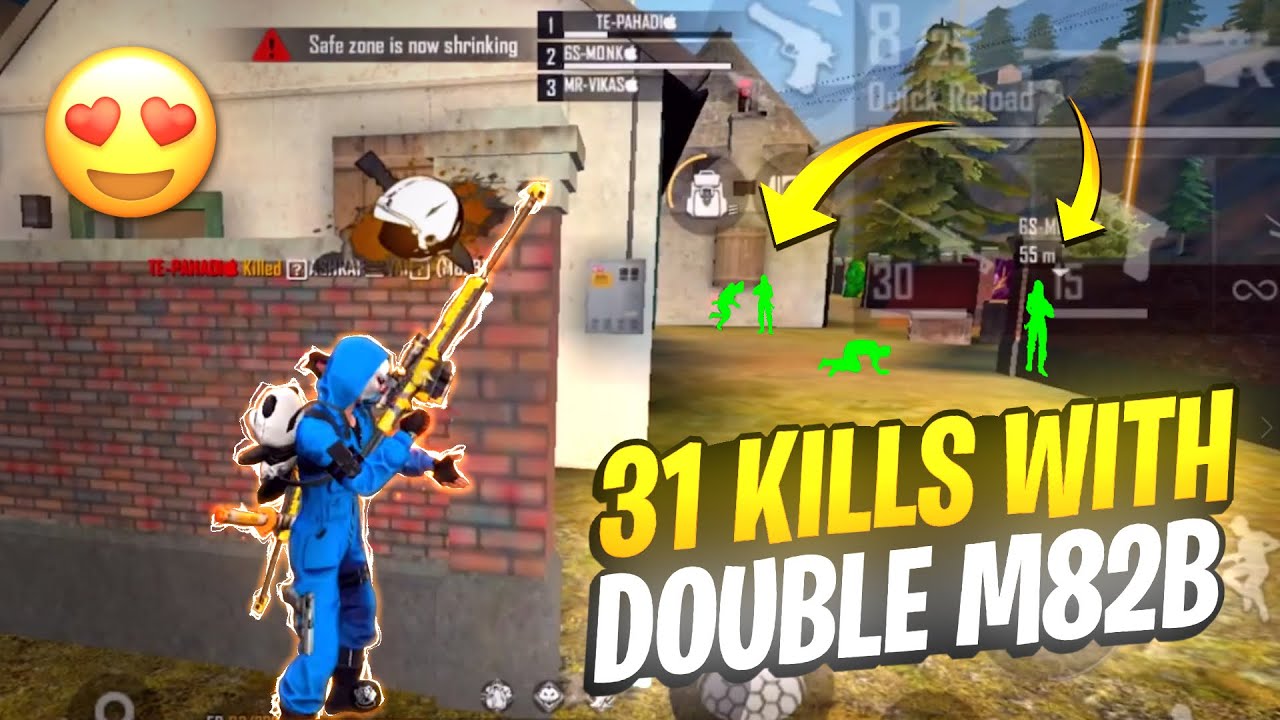 Double M82b 31 Kills With Season 2 Elite Pass - Garena Free Fire
