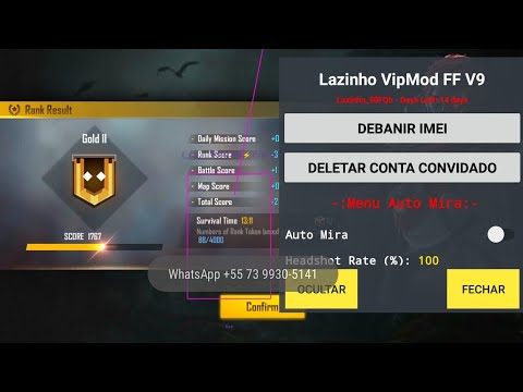 VIPMOD.PRO V9 CRACKED Free fire  || RANK WORKING VIP MOD ANTIBAN +ANTIBLACK list? FILL+KILL?New Data