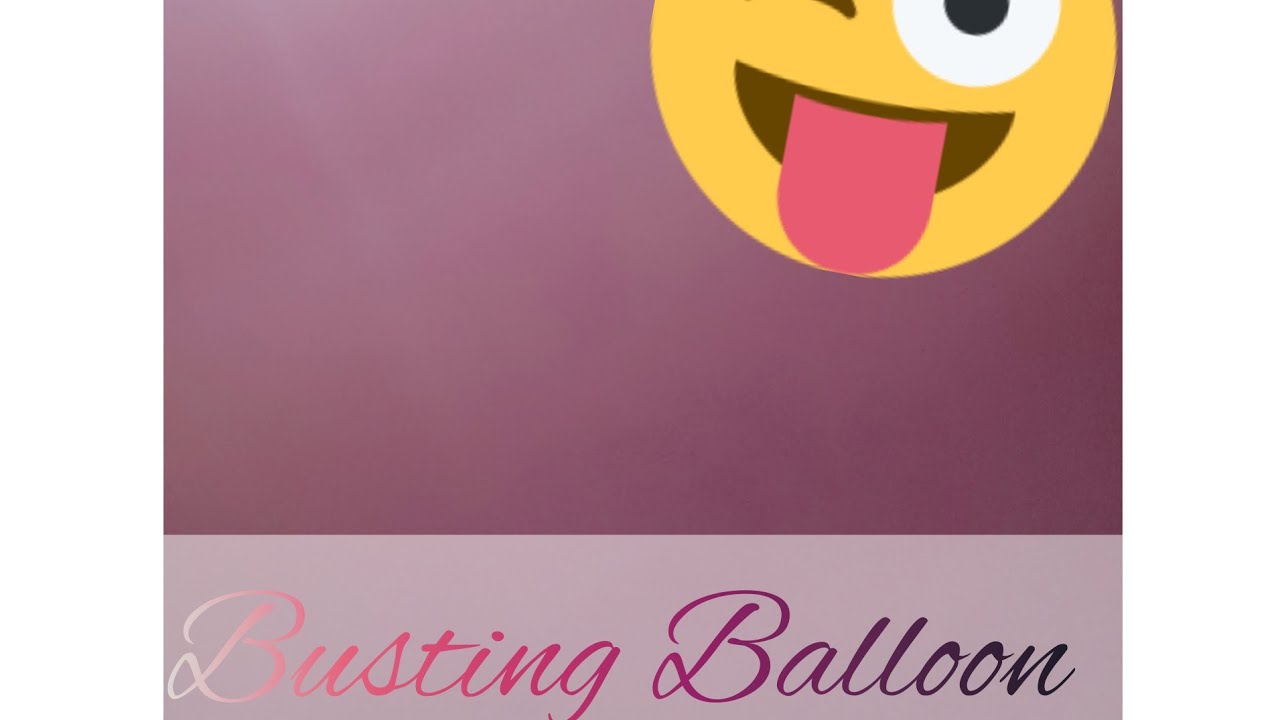 Balloon ? busting in slow motion