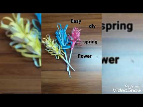 Easy diy spring  flower. Home decoration very easy flower