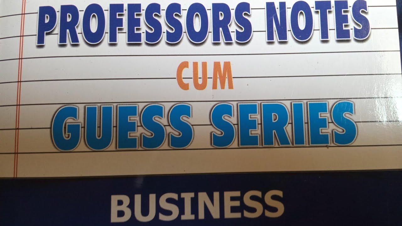 business organization and management part 1 (BOM) ranchi University online class