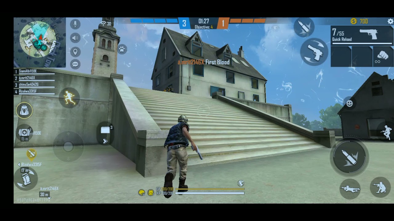 Free Fire ??? playing only with desert eagle gun and hands