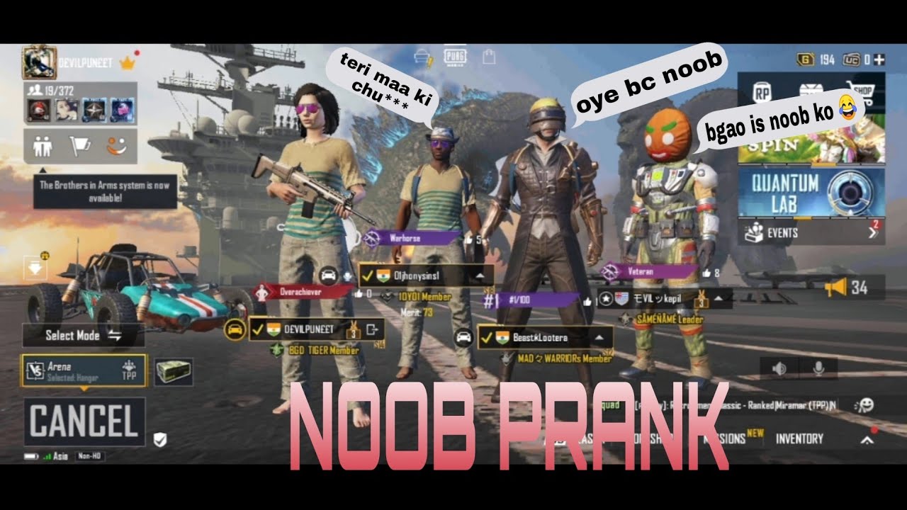 unknown playerz call me noob ??            | DEVILPUNEET |    | TDM |