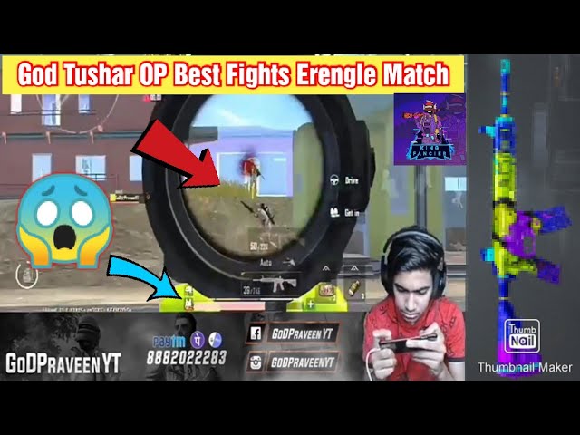 #Shorts || God Tushar OP Best Fights Match erengle 2.0 || #PUBG #MOBILE #LITE