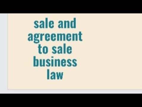 difference between sale and agreement to sale     sale and agreement to sale Kya hota hai ?
