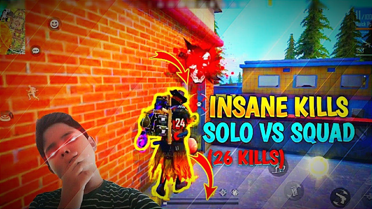 26 kills solo vs squad gameplay|perfecta para samsung ,a3, a5 a6 a7 j2 j5 j7 s5 s6 s7 s9 a10 a20