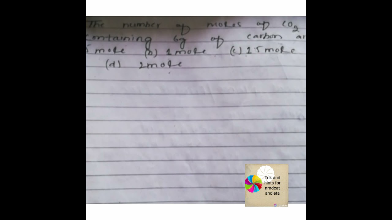 Important mcqs related to mole part 2