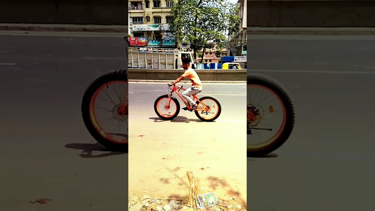 Never give up ? 1 like for maa❤️ | Duke FatBike Stoppie | fat tire cycle | #shorts #fatbike #cycle