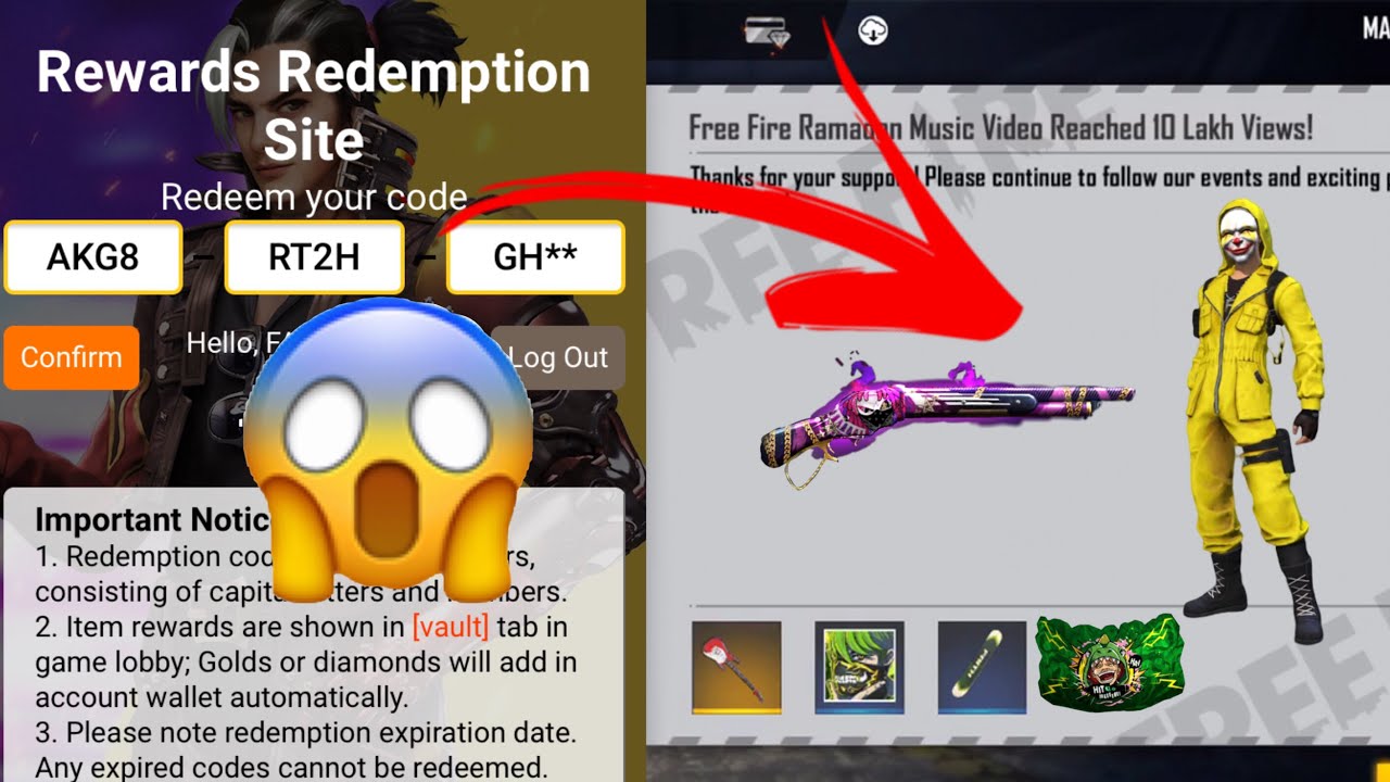 Free fire redeem code today 20 May  || free criminal bundle || free bat || free gun skin free reward