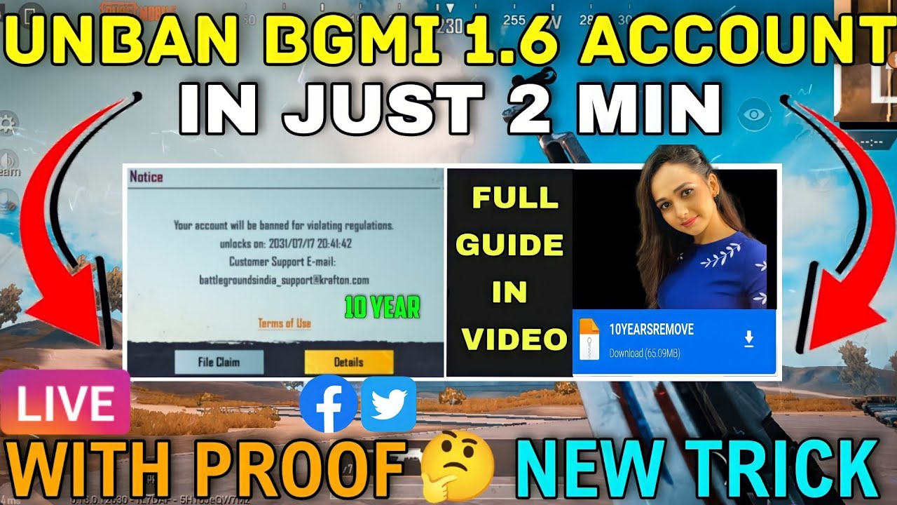 ?HOW TO UNBAN BGMI OR PUBG GLOBAL 10YEAR BAN ACCOUNT | #UNBAN_BGMI_PUBG_GLOBAL_10_YEAR_BAN_ACCOUNT•