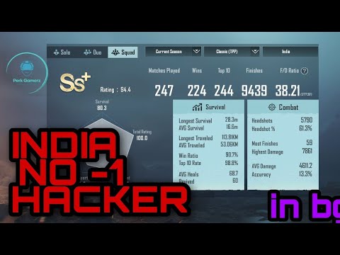 ?INDIA NO -1 HACKER K/D ??IN SEASON 19 BGMI VERSION !!! BY PERK GAMERZ
