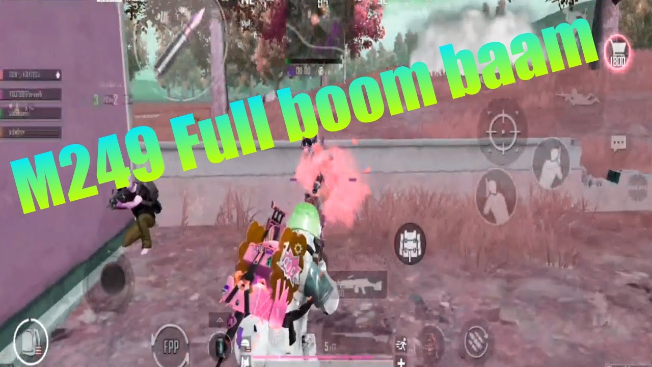 M249 M24 DP28 Full boom baam rush Gameplay|| winner winner chicken dinner||#opBGMI|#poco) X3pro)
