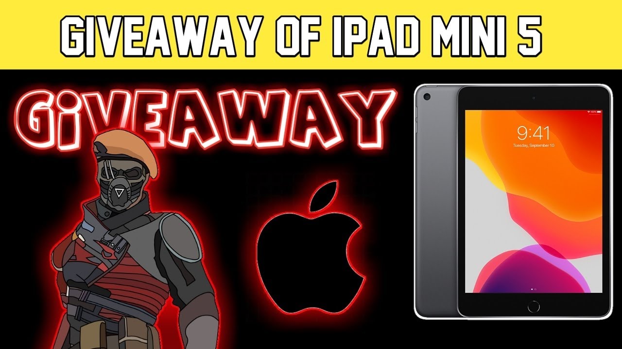 Ipad Mini 5 Giveaway Easy to Win Blue Gaming Zone