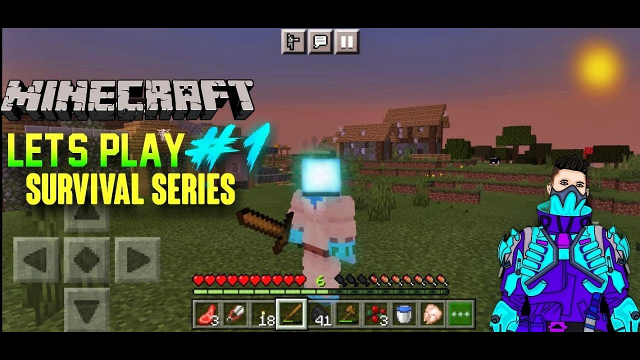 DID I FOUND A ZOMBIE VILLAGE?? || Minecraft Let's Play#1 || Minecraft:Bedrock Edition
