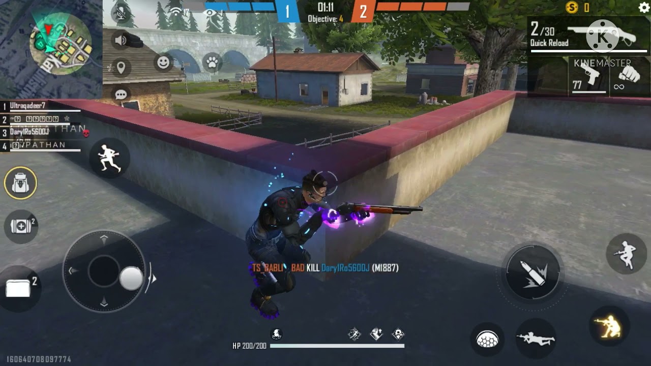 Playing free fire