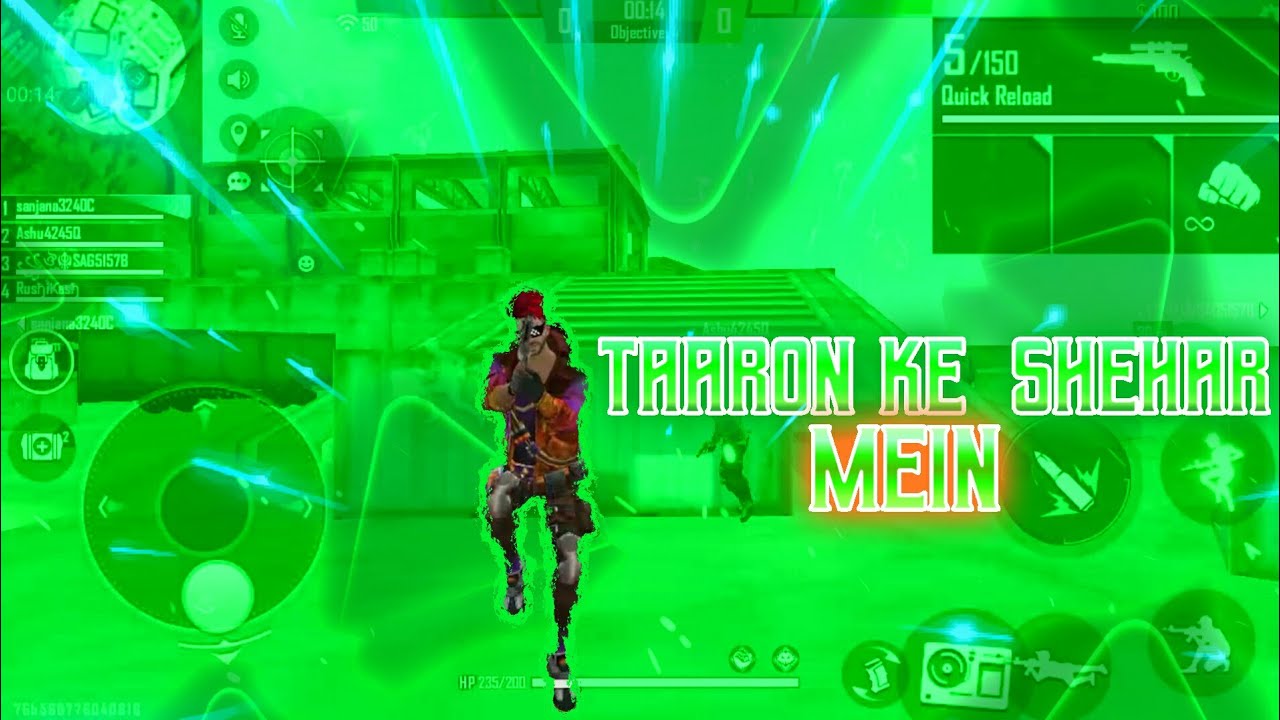 TAARON KE  SHEHAR ⭐ ❤  || FREE FIRE VERSION ⚡⚡⚡ || TRIANGLE GAMER ||