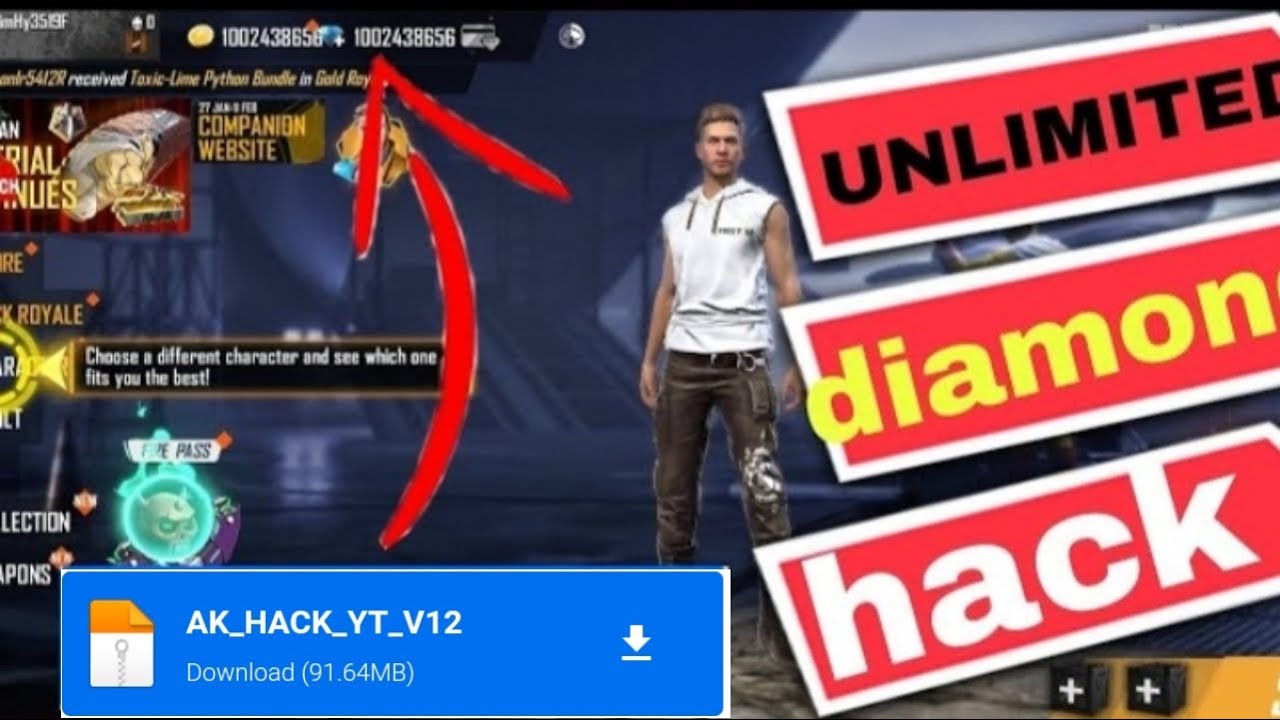 How to Hack unlimited Diamond In Free Fire/Free Fire Diamond Hack 2021/New Mod Menu/Bad Black Gaming
