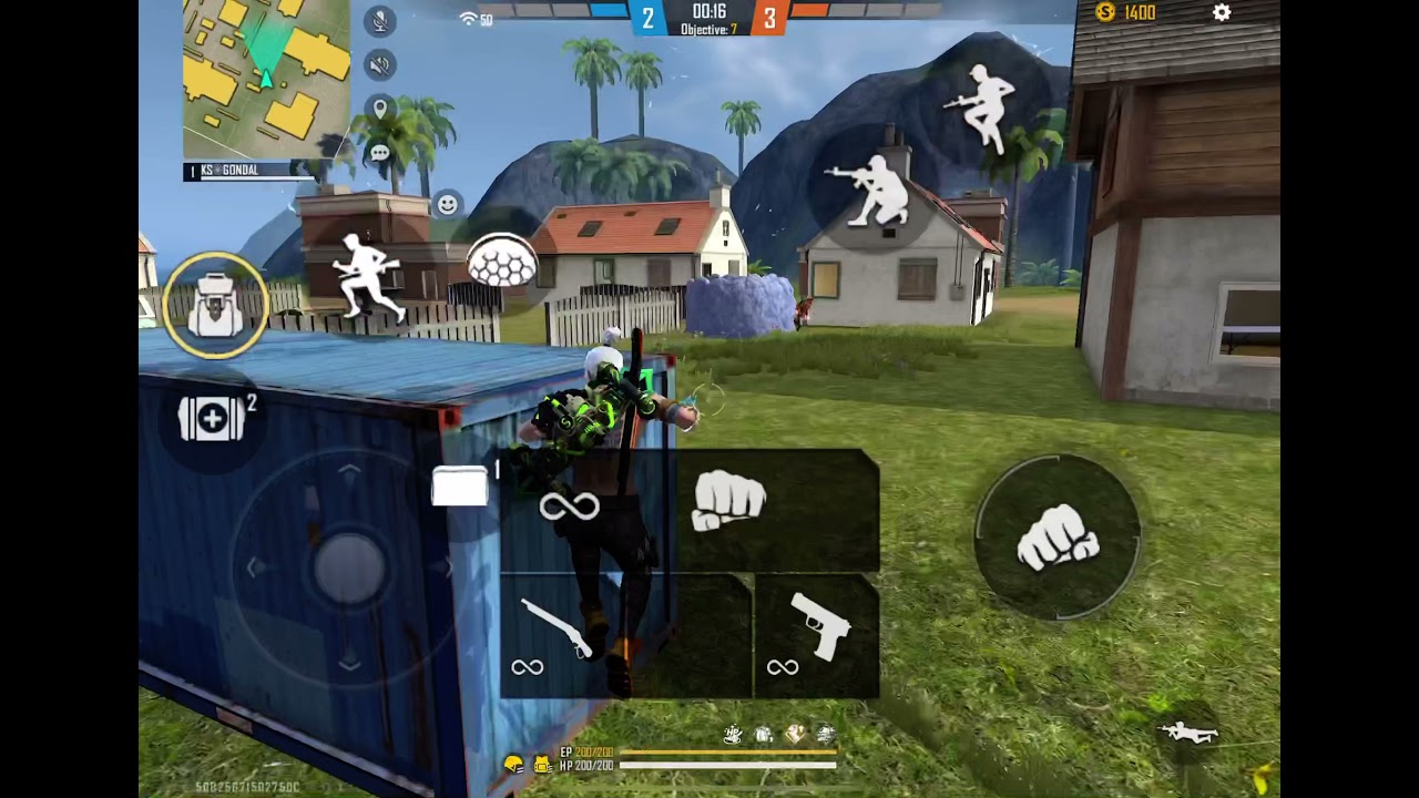 Game Play of free fire❤️‍?❤️‍?/ I love free fire ???/ 1v1 my friend he is noob?? / I am Pro?