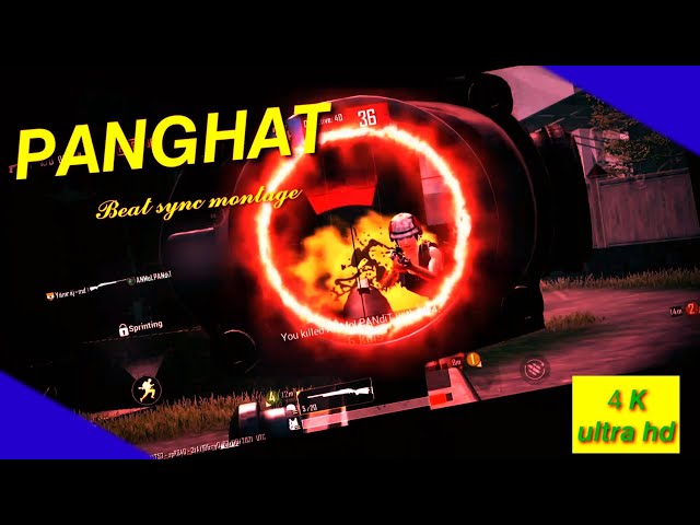 Panghat | beat sync | pubg montage | ultra hd 60 fps | ⚡⚡⚡md is dangerous |
