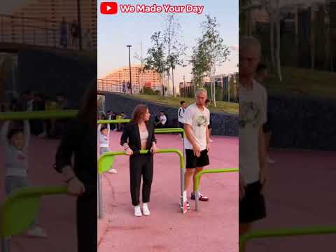 she Did better then me omg wow we made your day #shorts