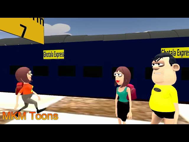JOKE OF - TRAIN YATRA ( ट्रैन यात्रा ) - MKM TOONS