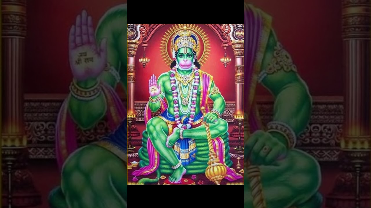 इस मंत्र के जाप से मिलेगी महावीर हनुमान की कृपा।Lord hanuman ji #shorts #hanumanLord